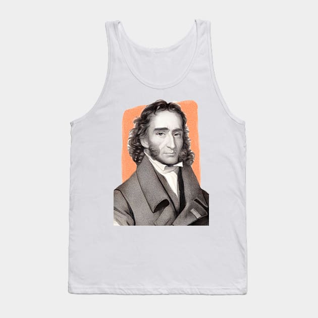 Italian Violinist Niccolò Paganini illustration Tank Top by Litstoy 